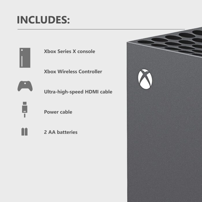 Xbox Series X 1TB SSD Console - Includes Xbox Wireless Controller - Up to 120 frames per second - 16 GB RAM - 1 TB SSD Storage - Experience True 4K Gaming - Xbox Velocity Architecture - Image 4