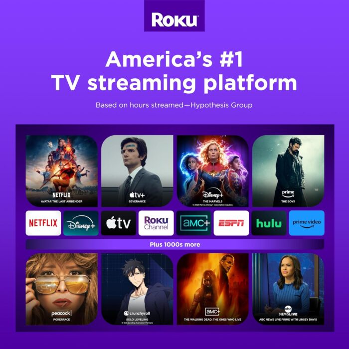 Roku Express 4K+ | Roku Streaming Device 4K/HDR, Roku Voice Remote, Free & Live TV - Image 5