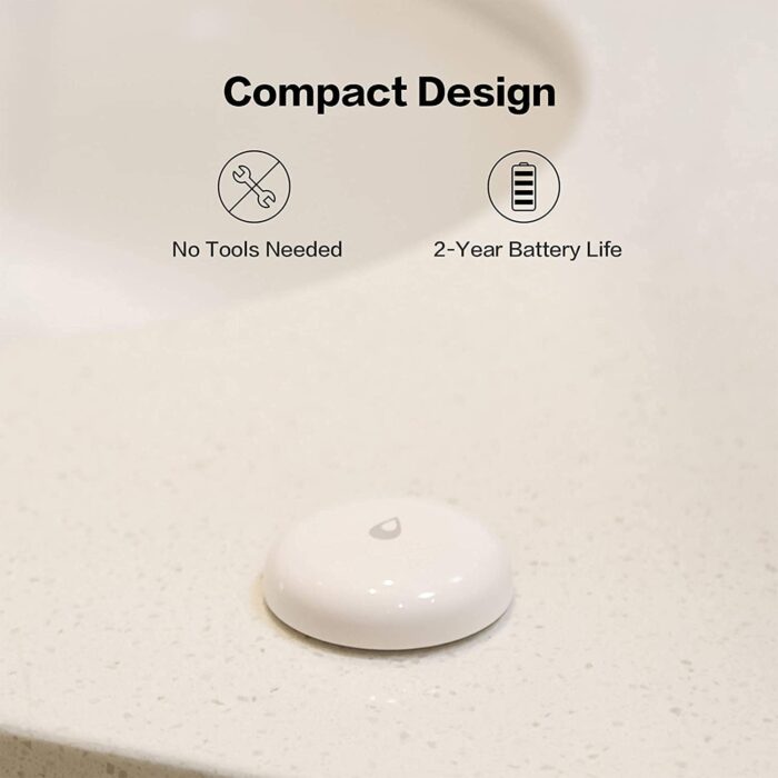 Aqara Water Leak Sensor, Requires AQARA HUB, Not Support Third Party Hubs, Wireless Water Leak Detector for Alarm System and Smart Home Automation, for Kitchen Bathroom Basement, Works with IFTTT - Image 3