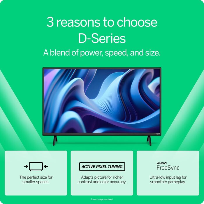 VIZIO 24-inch D-Series Full HD 1080p Smart TV with Apple AirPlay and Chromecast Built-in, Alexa Compatibility, D24f-J09, 2022 Model - Image 4