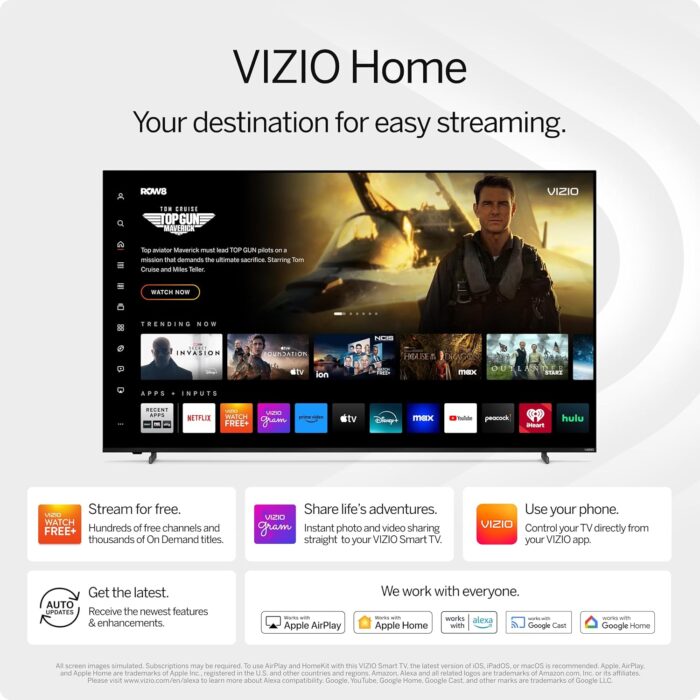 VIZIO 24-inch D-Series Full HD 1080p Smart TV with Apple AirPlay and Chromecast Built-in, Alexa Compatibility, D24f-J09, 2022 Model - Image 6