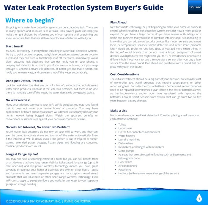 YoLink Water Leak Sensor 3-Pack, LoRa Up to 1/4 Mile Open-Air Range Smart Water Leak & Flood Detector, SMS/Text, Email & Push Notifications, w/Alexa, IFTTT, Home Assistant - YoLink Hub Required - Image 3