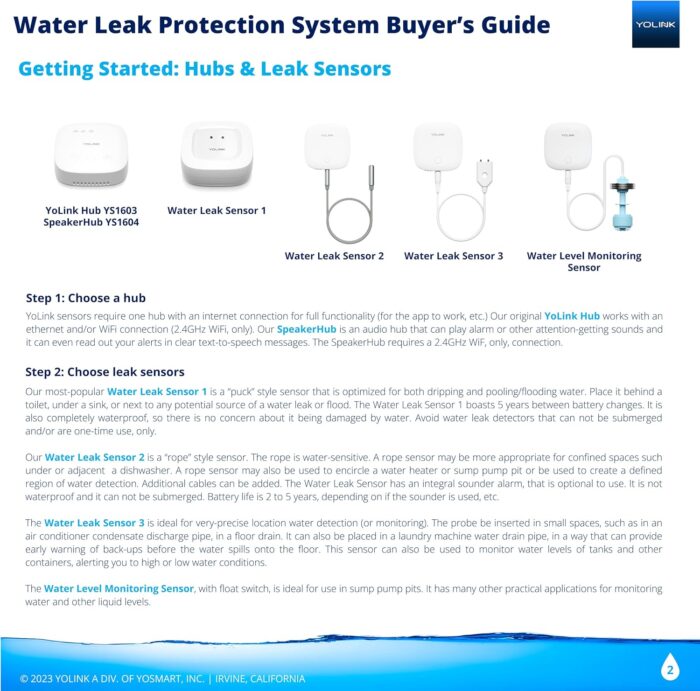 YoLink Water Leak Sensor 3-Pack, LoRa Up to 1/4 Mile Open-Air Range Smart Water Leak & Flood Detector, SMS/Text, Email & Push Notifications, w/Alexa, IFTTT, Home Assistant - YoLink Hub Required - Image 4