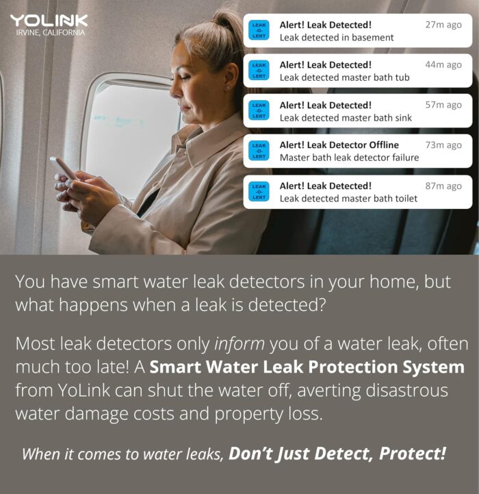 YoLink Water Leak Sensor 3-Pack, LoRa Up to 1/4 Mile Open-Air Range Smart Water Leak & Flood Detector, SMS/Text, Email & Push Notifications, w/Alexa, IFTTT, Home Assistant - YoLink Hub Required - Image 6