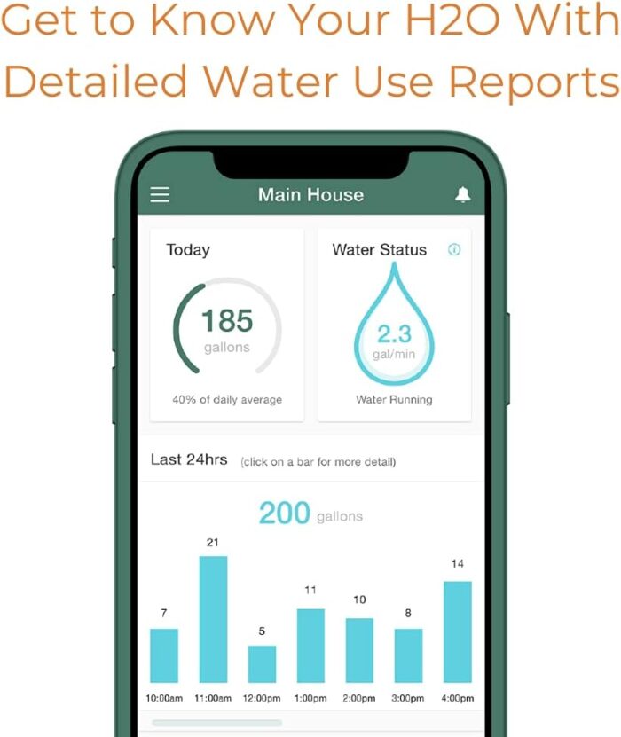 Flume 2 Smart Home Water Monitor & Water Leak Detector: Detect Water Leaks Before They Cause Damage. Monitor Your Water Use to Reduce Waste Installs in Minutes, No Plumbing Required - Image 3