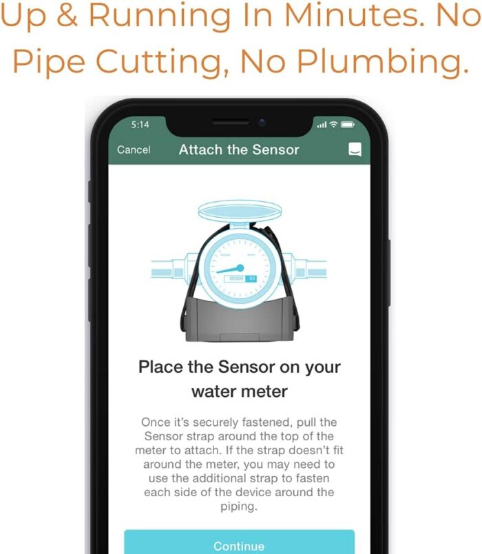 Flume 2 Smart Home Water Monitor & Water Leak Detector: Detect Water Leaks Before They Cause Damage. Monitor Your Water Use to Reduce Waste Installs in Minutes, No Plumbing Required - Image 5