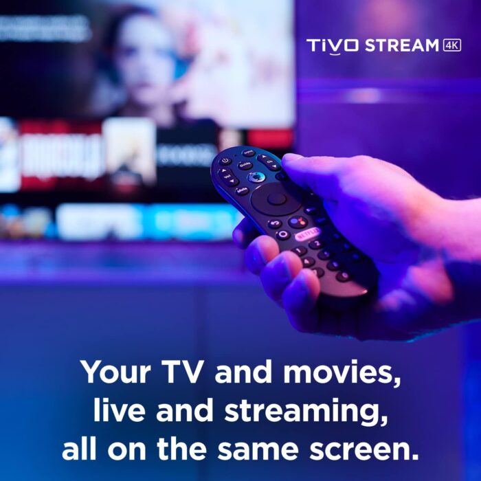 TiVo Stream 4K – Every Streaming App and Live TV on One Screen – 4K UHD, Dolby Vision HDR and Dolby Atmos Sound – Powered by Android TV – Plug-In Smart TV, One size - Image 3