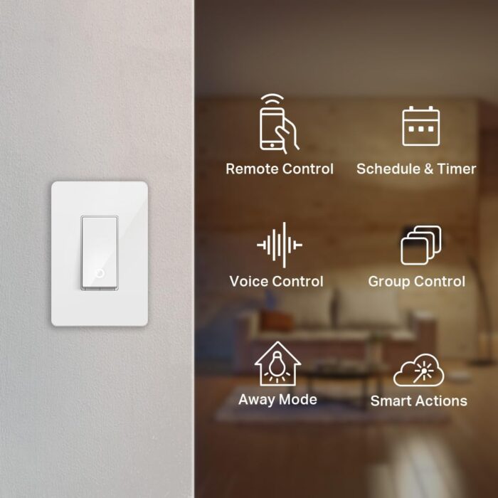 Kasa Smart Light Switch HS200, Single Pole, Needs Neutral Wire, 2.4GHz Wi-Fi Light Switch Works with Alexa and Google Home, UL Certified, No Hub Required , White, HS200 - Image 2