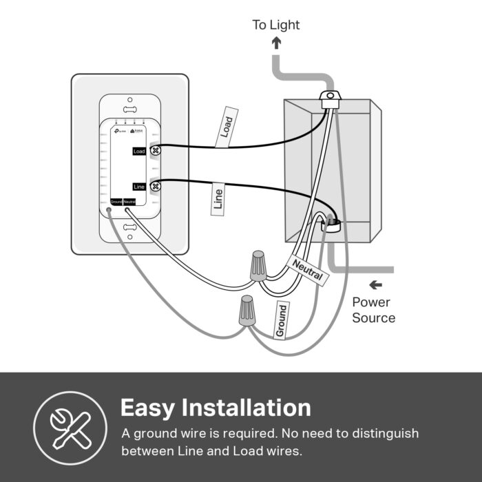 Kasa Smart Light Switch HS200, Single Pole, Needs Neutral Wire, 2.4GHz Wi-Fi Light Switch Works with Alexa and Google Home, UL Certified, No Hub Required , White, HS200 - Image 7