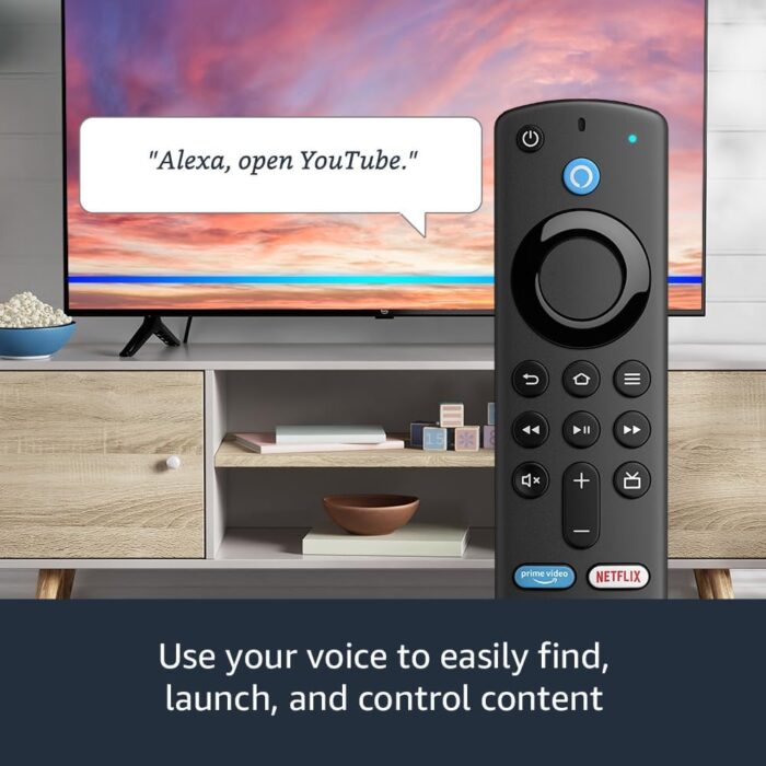 Amazon Alexa Voice Remote (3rd Gen) with TV controls, Requires compatible Fire TV device, 2021 release - Image 3