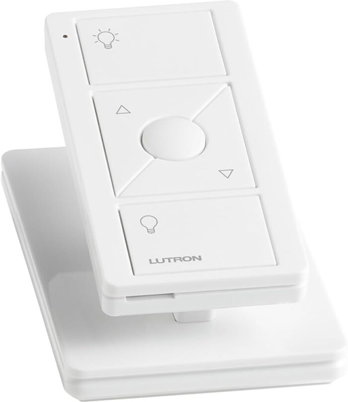 Lutron Caseta Smart Lighting Pico Remote, For Wireless Light Bulbs and Lamps, Works w/ Alexa, Apple Homekit, Google Home (Hub Required), 3-Way, Batteries Included, PJ2-3BRL-WH-L01R, White - Image 5