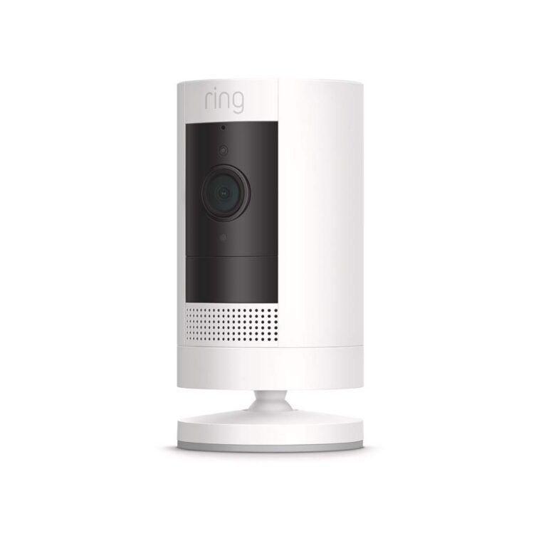 Like-New Ring Stick Up Cam Battery HD security camera with custom privacy controls, Simple setup, Works with Alexa - White - Image 2