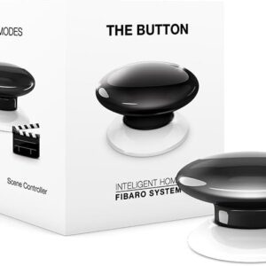 FIBARO The Button Z-Wave Plus Scene Controller On-Off Trigger, FGPB-101-2, Black