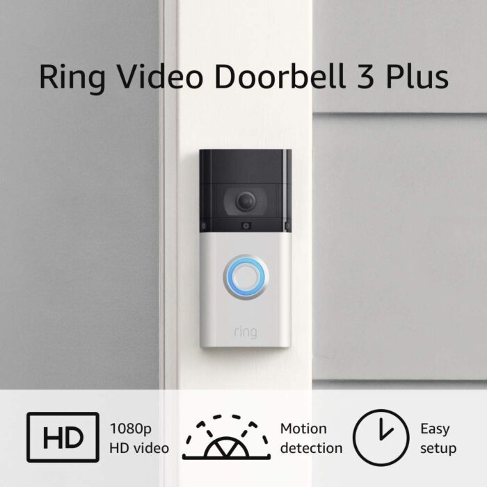 Like-New Ring Video Doorbell 3 – enhanced wifi, improved motion detection, easy installation