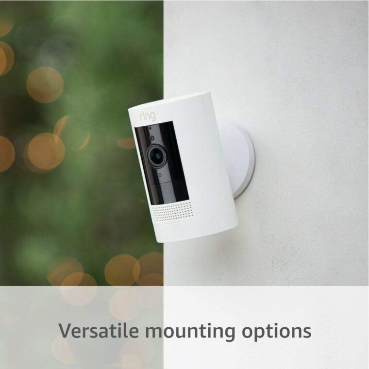 Like-New Ring Stick Up Cam Battery HD security camera with custom privacy controls, Simple setup, Works with Alexa - White - Image 4