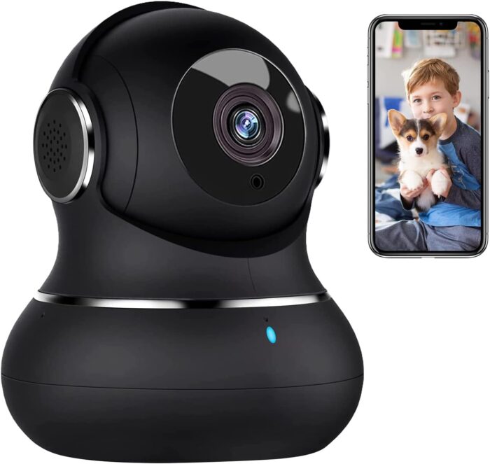 litokam 2K Indoor Security Camera, 367° Cameras for Home Security Indoor with Motion Detection, Pet Camera with Phone App, Baby Monitor-Night Vision