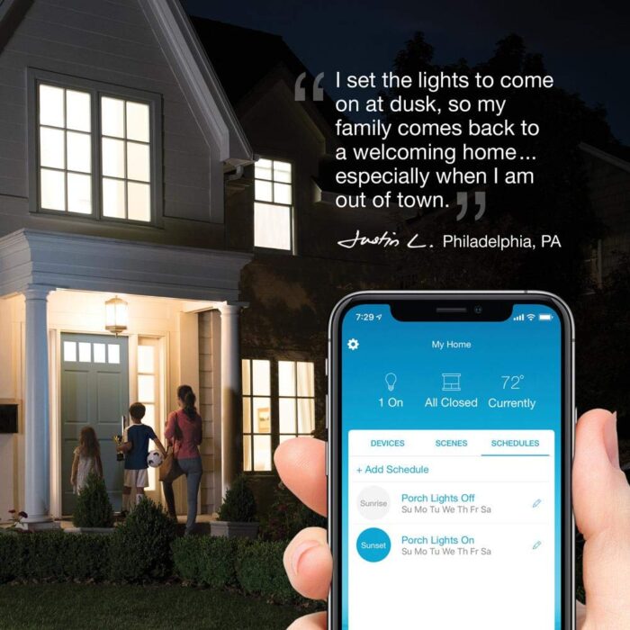 Lutron Caseta Smart Lighting Kit w/ Hub, 2 Original Dimmer Switches, 2 Pico Remotes, & More, for LED Bulbs, Works w/ Alexa, Apple Homekit, Google Home, 150W Single-Pole/3-Way, P-BDG-PKG2W-A - Image 11