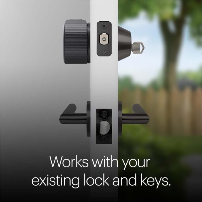 August Home Matte Black Wi-Fi Smart Lock and Smart Keypad, Keyless Door Lock for Front Entry Door, Great for Guests and Vacation Rentals, AUG-SL05-KY1-G05 - Image 2