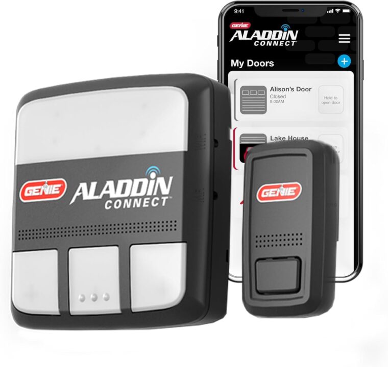 Genie Aladdin Connect - WiFi Smart Garage Door Opener–Monitor, Open and Close from Anywhere with Smartphone (iPhone or Android) Compatible with Amazon Alexa & Google Assistant (Item Ships in Box)
