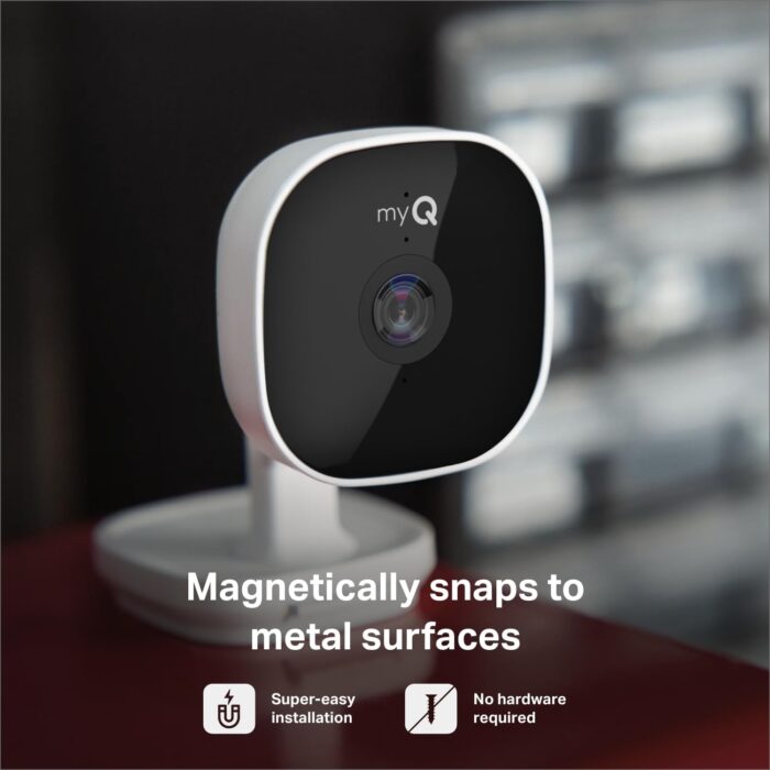 myQ Smart Garage Security Camera – 1080p HD Video, Night Vision, Motion Detection, Magnetic, Wi-Fi, Two-Way Audio, Smartphone Control - Image 4