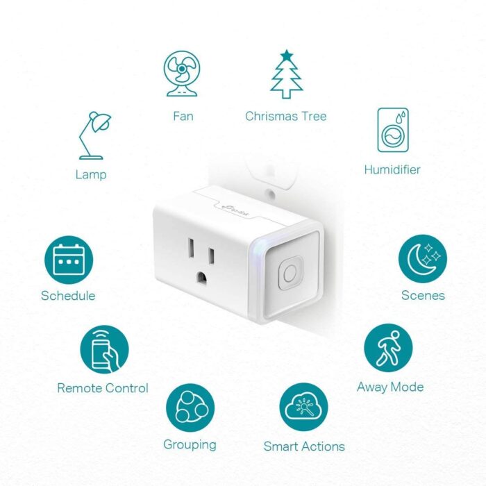 Kasa Smart Plug HS103P3, Smart Home Wi-Fi Outlet Works with Alexa, Echo, Google Home & IFTTT, No Hub Required, Remote Control,15 Amp,UL Certified, White, 3 Count (Pack of 1) - Image 4