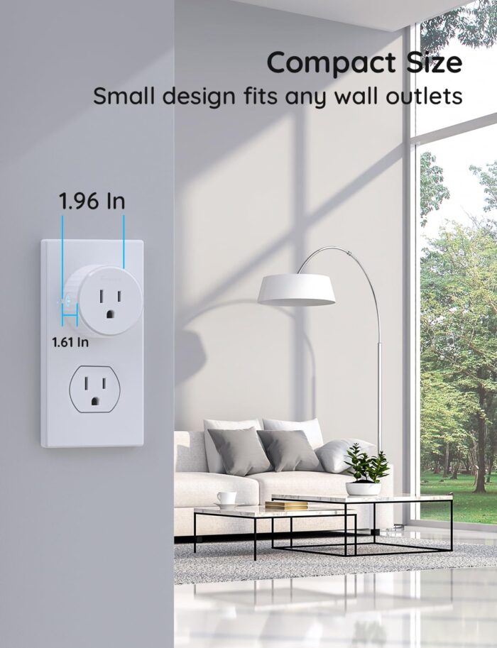 Govee Smart Plug, WiFi Plugs Work with Alexa & Google Assistant, Smart Outlet with Timer & Group Controller, WiFi Outlet for Home, No Hub Required, ETL & FCC Certified, 2.4G WiFi Only, 4 Pack - Image 6