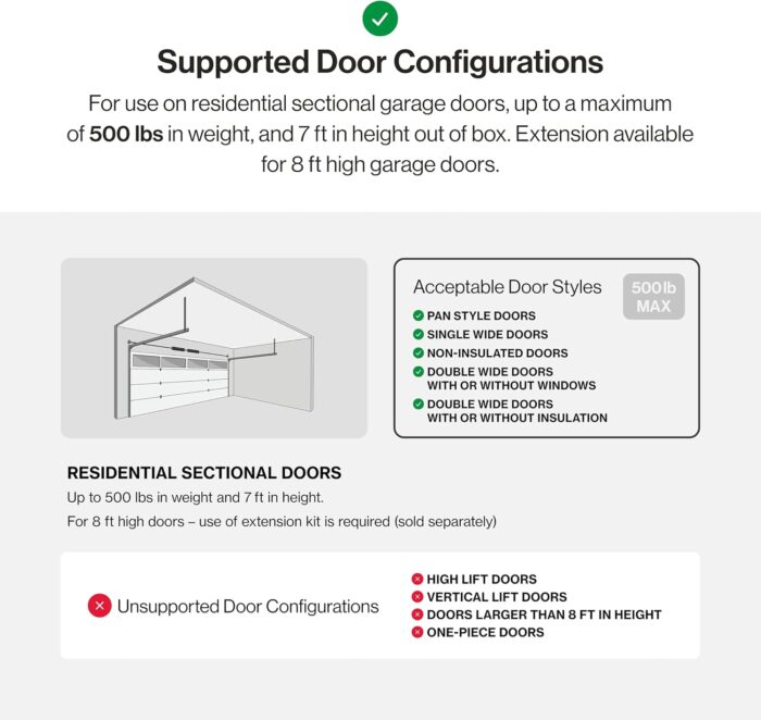 Genie QuietLift Connect – WiFi Smart Garage Door Opener with Added Wireless Keypad, ¾ HPC Smart Belt Drive – Compatible with Alexa and Google Assistant, Model 3053-TKV - Image 5