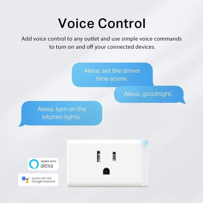 Kasa Smart Plug HS103P3, Smart Home Wi-Fi Outlet Works with Alexa, Echo, Google Home & IFTTT, No Hub Required, Remote Control,15 Amp,UL Certified, White, 3 Count (Pack of 1) - Image 3