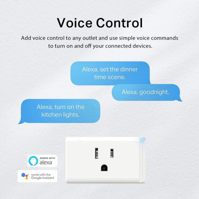 Kasa Smart Plug HS103P3, Smart Home Wi-Fi Outlet Works with Alexa, Echo, Google Home & IFTTT, No Hub Required, Remote Control,15 Amp,UL Certified, White, 3 Count (Pack of 1) - Image 3