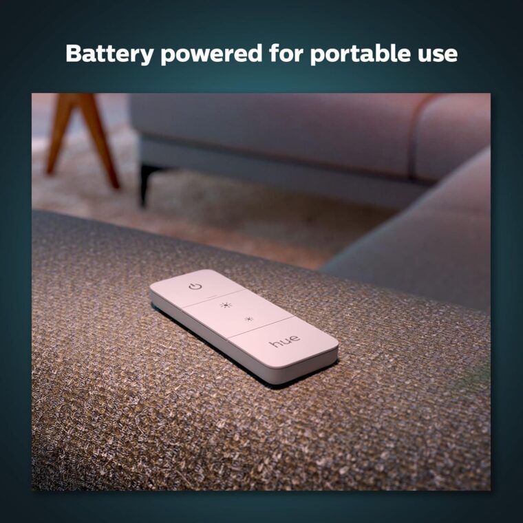 Philips Hue Smart Dimmer Switch with Remote, White - 1 Pack - Turns Hue Lights On, Off, Dims or Brightens - Requires Hue Bridge - Easy, No-Wire Installation - Image 5