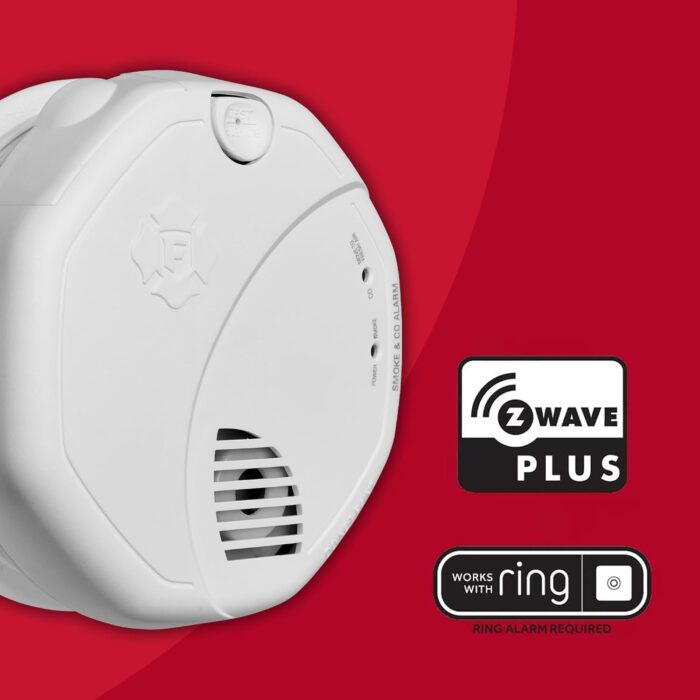 First Alert Battery Powered Z-Wave Smoke Detector & Carbon Monoxide Alarm, Works with Ring Alarm Base Station, 2nd Generation - Image 2