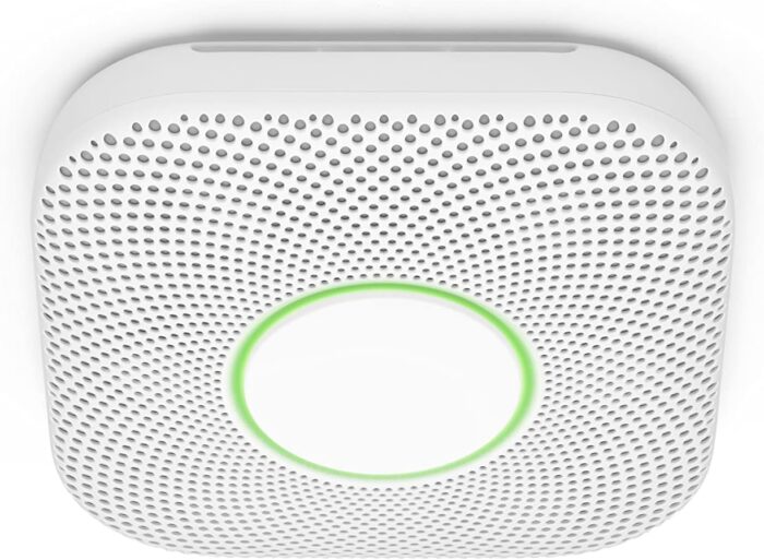 Google Nest Protect - Smoke Alarm - Smoke Detector and Carbon Monoxide Detector - Battery Operated , White - S3000BWES - Image 2