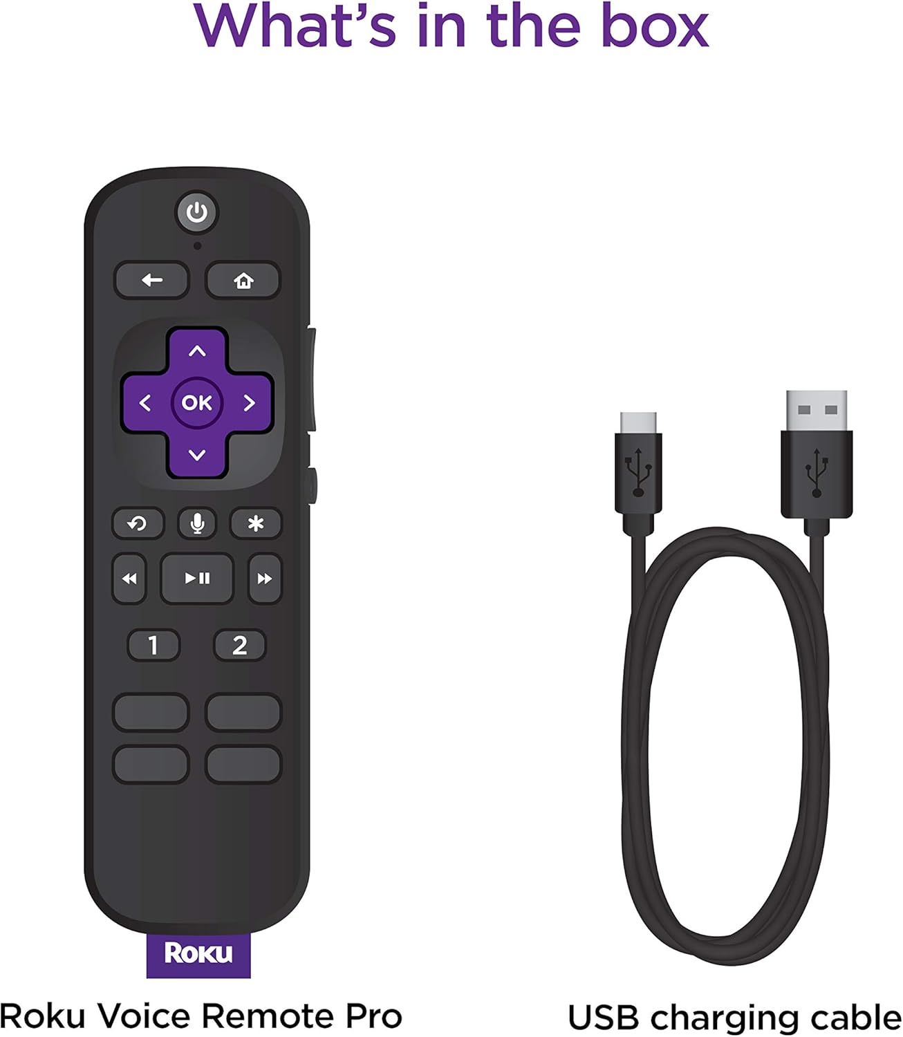 Roku Voice Remote Pro | Rechargeable TV Remote Control with Hands-free Voice Controls, Headphone Mode & Lost Remote Finder - Replacement Remote Compatible with Roku TV, Roku Players, & Roku Audio - Image 6