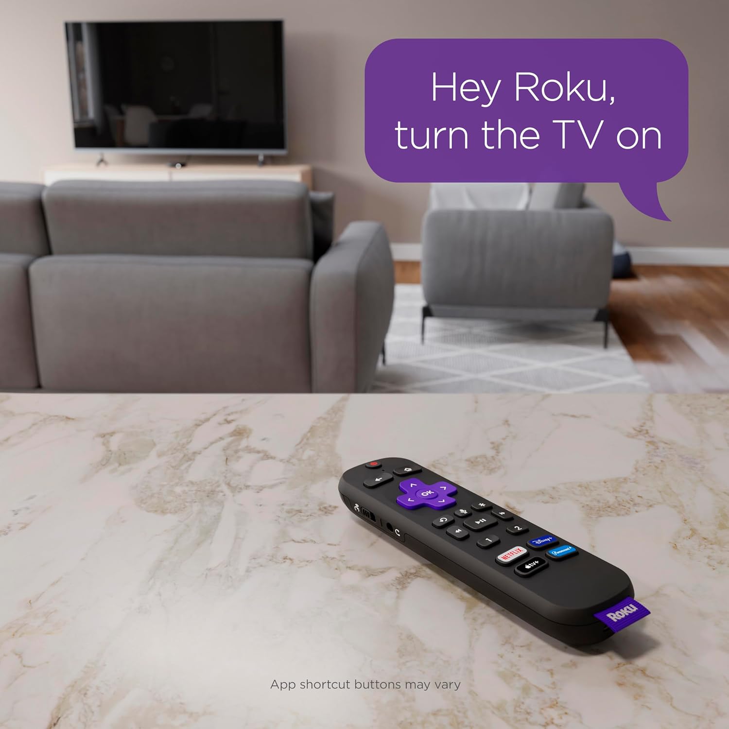 Roku Voice Remote Pro | Rechargeable TV Remote Control with Hands-free Voice Controls, Headphone Mode & Lost Remote Finder - Replacement Remote Compatible with Roku TV, Roku Players, & Roku Audio - Image 8