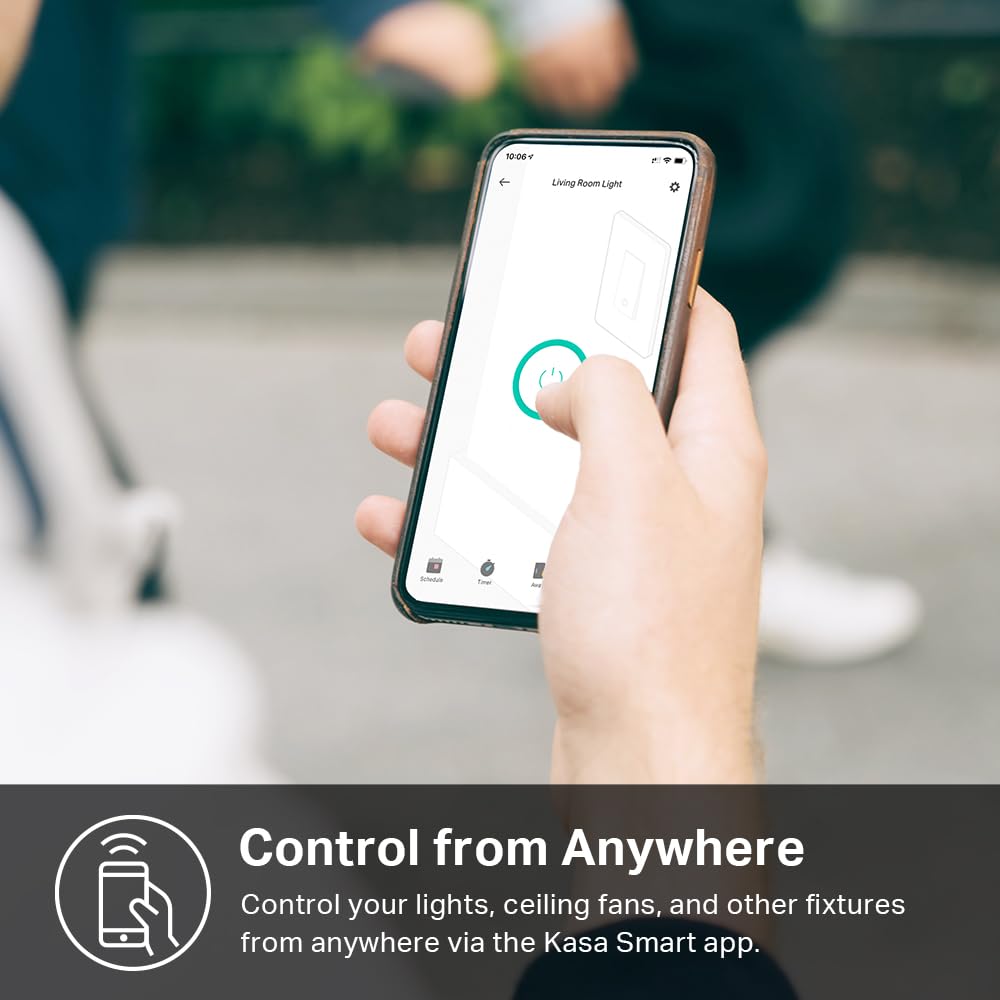 Kasa Matter Smart Light Switch: Voice Control w/Siri, Alexa & Google Assistant, UL Certified, Timer & Schedule, Easy Guided Install, Neutral Wire Required, Single Pole, 2.4GHz Wi-Fi, 3-Pack - Image 6