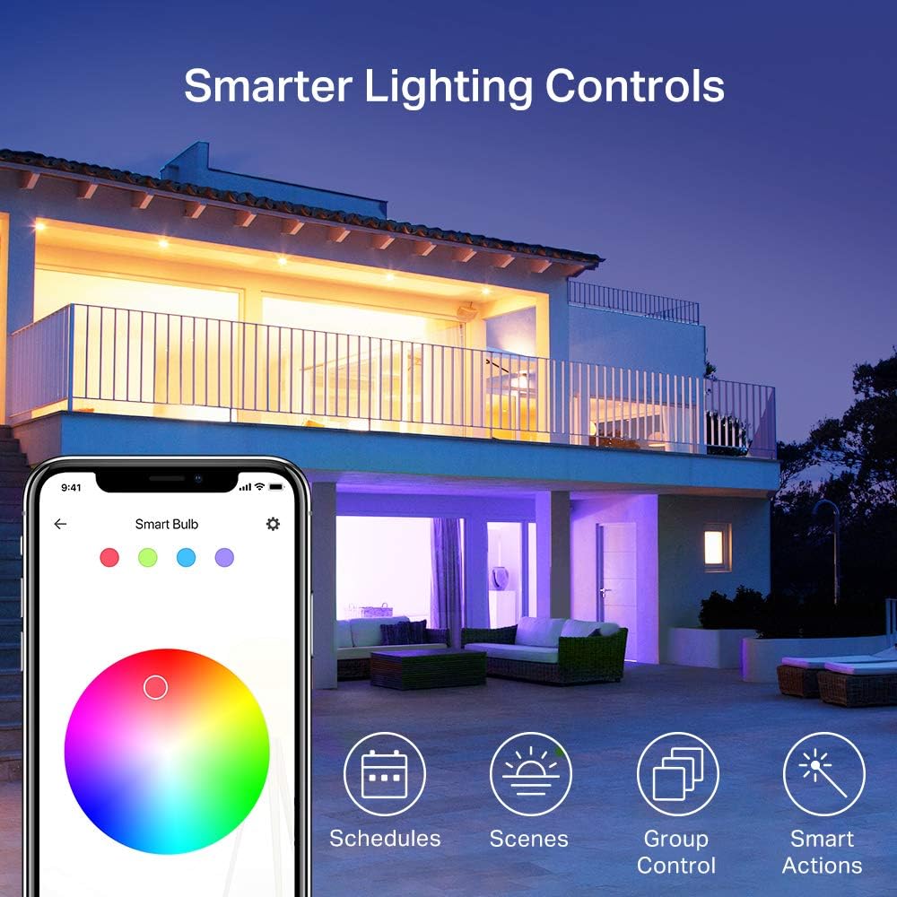 Kasa Smart Light Bulbs, Full Color Changing Dimmable Smart WiFi Bulbs Compatible with Alexa and Google Home, A19, 60 W 800 Lumens,2.4Ghz only, No Hub Required, 2-Pack (KL125P2), Multicolor - Image 5
