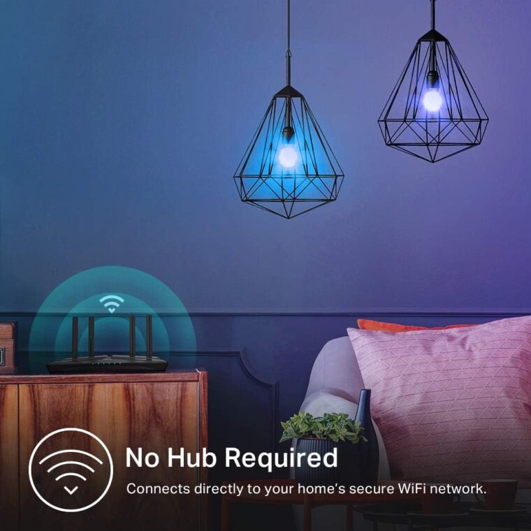 Kasa Smart Light Bulbs, Full Color Changing Dimmable Smart WiFi Bulbs Compatible with Alexa and Google Home, A19, 60 W 800 Lumens,2.4Ghz only, No Hub Required, 2-Pack (KL125P2), Multicolor - Image 8