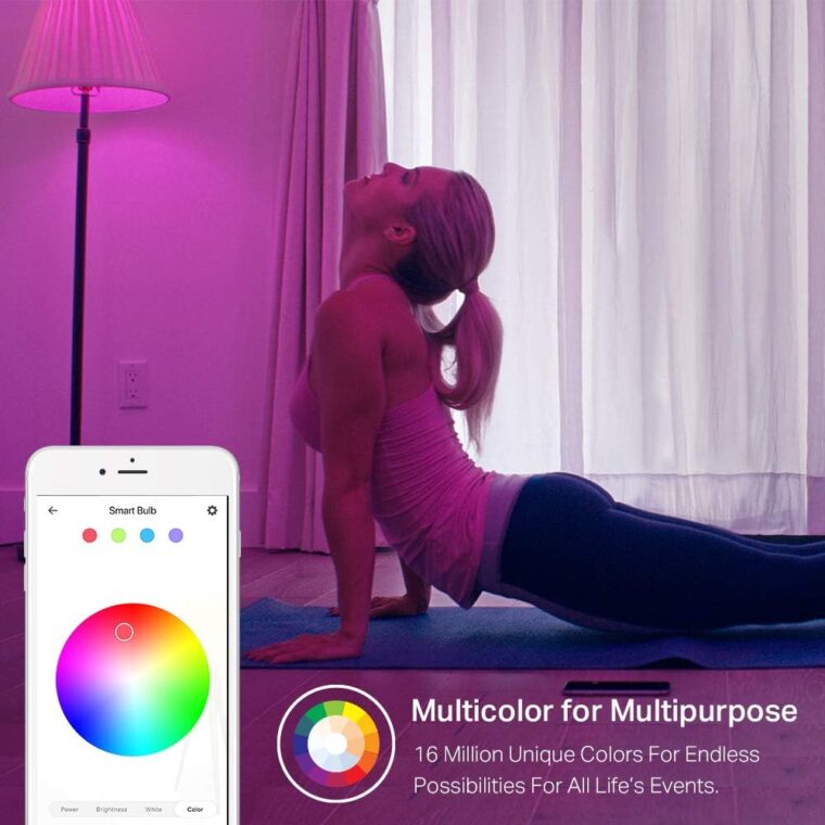 Kasa Smart Light Bulbs, Full Color Changing Dimmable Smart WiFi Bulbs Compatible with Alexa and Google Home, A19, 60 W 800 Lumens,2.4Ghz only, No Hub Required, 2-Pack (KL125P2), Multicolor - Image 6