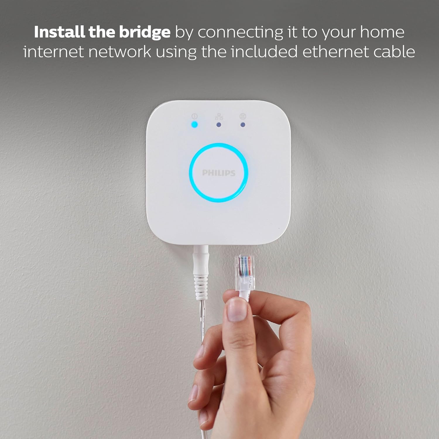 Philips Hue Bridge - Unlock the Full Potential of Hue - Multi-Room and Out-of-Home Control - Create Automations and Zones - Secure, Stable Connection Won't Strain Your Wi-Fi - Works with Voice, Matter - Image 3