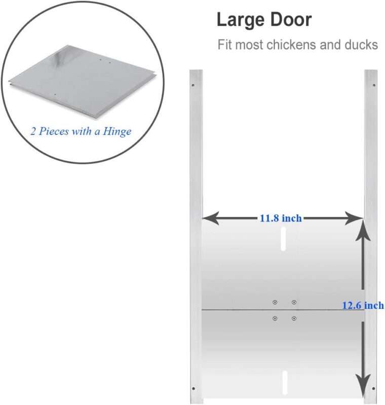 JVR Automatic Chicken Coop Smart Door Compatible with Alexa, Google Assistant, Home Assistant, Tuya - WiFi Electric Opener, Auto Sunrise/Sunset Dusk to Dawn Doors, Chicken Coop Accessories - Image 6
