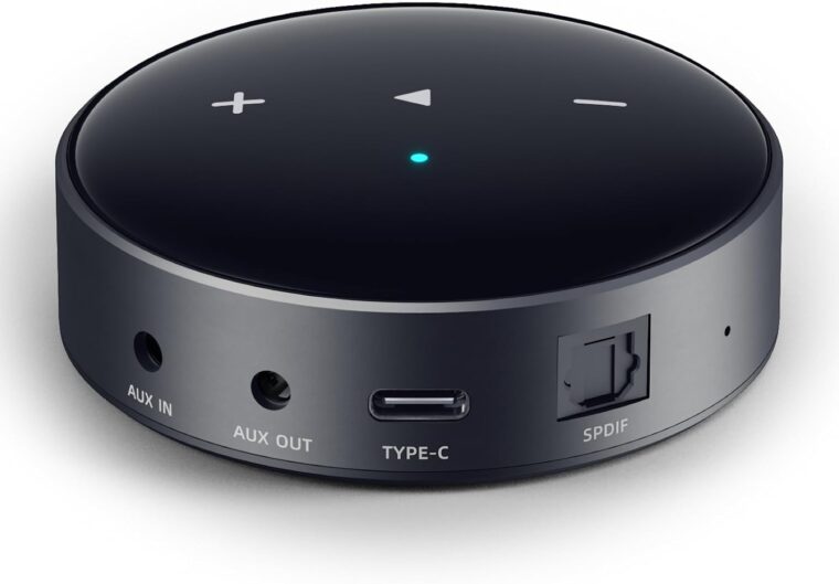 WiiM Mini AirPlay 2 Wireless Audio Streamer, Multiroom Stereo, Preamplifier, Works with Alexa and Siri Voice Assistants, Stream Hi-Res Audio from Spotify, Amazon Music and More