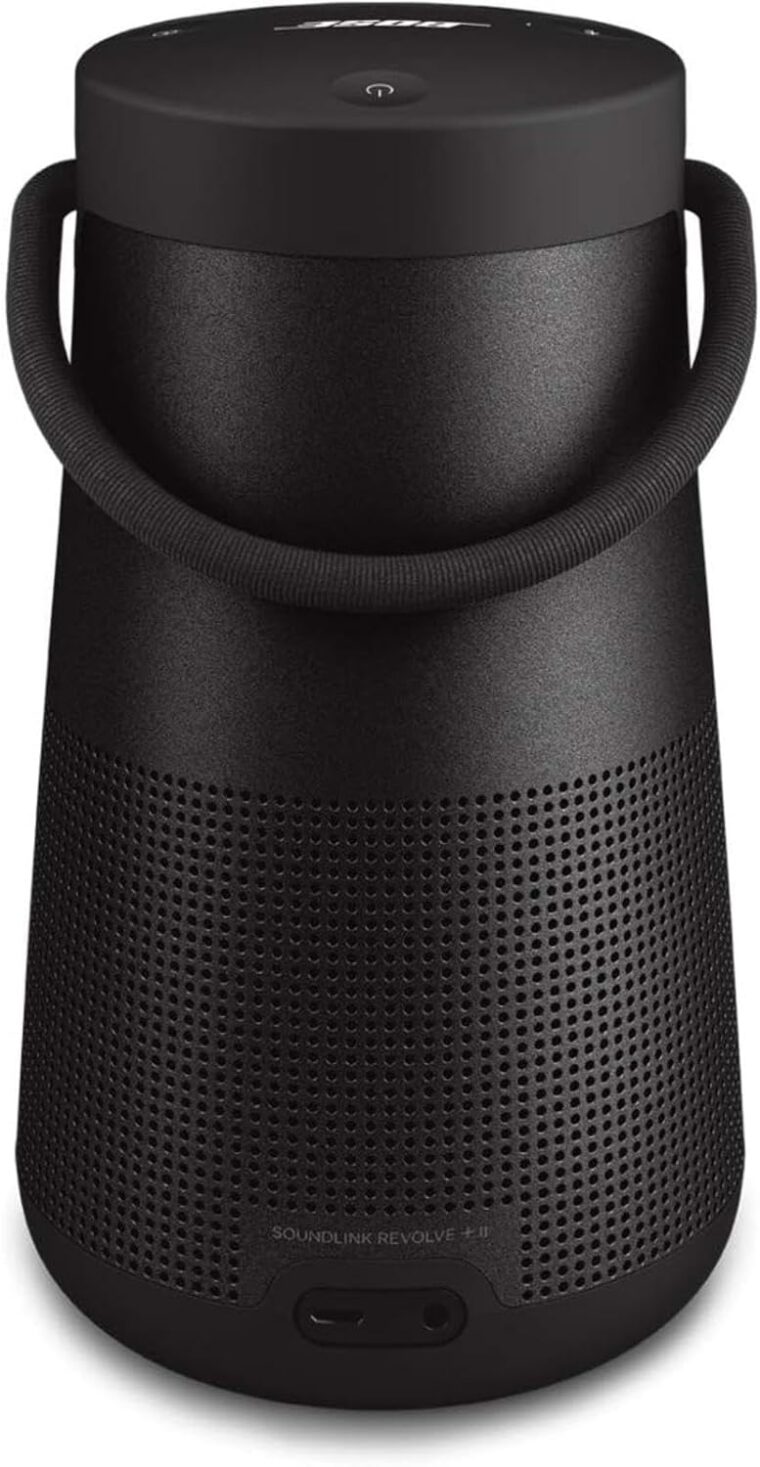 Bose SoundLink Revolve+ (Series II) Bluetooth Speaker, Portable Speaker with Microphone, Wireless and Water Resistant with 360 Degree Sound, Long Lasting Battery and Handle, Black - Image 3