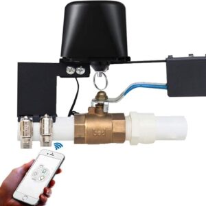 Owfeel WIFI & Bluetooth Smart Water Valve, Shutoff WIFI Control Water Valve Compatible With Alexa, Google and Application Program iOS/Android