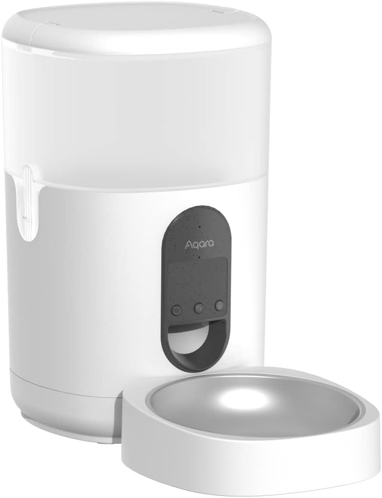 Aqara Smart Pet Feeder C1, REQUIRES AQARA Zigbee 3.0 HUB, Automatic Feeder for Cats and Dogs, Auto Cat Food Dispenser with APP Control, Can be Controlled by Google, Alexa, Siri, Works with SmartThings - Image 4