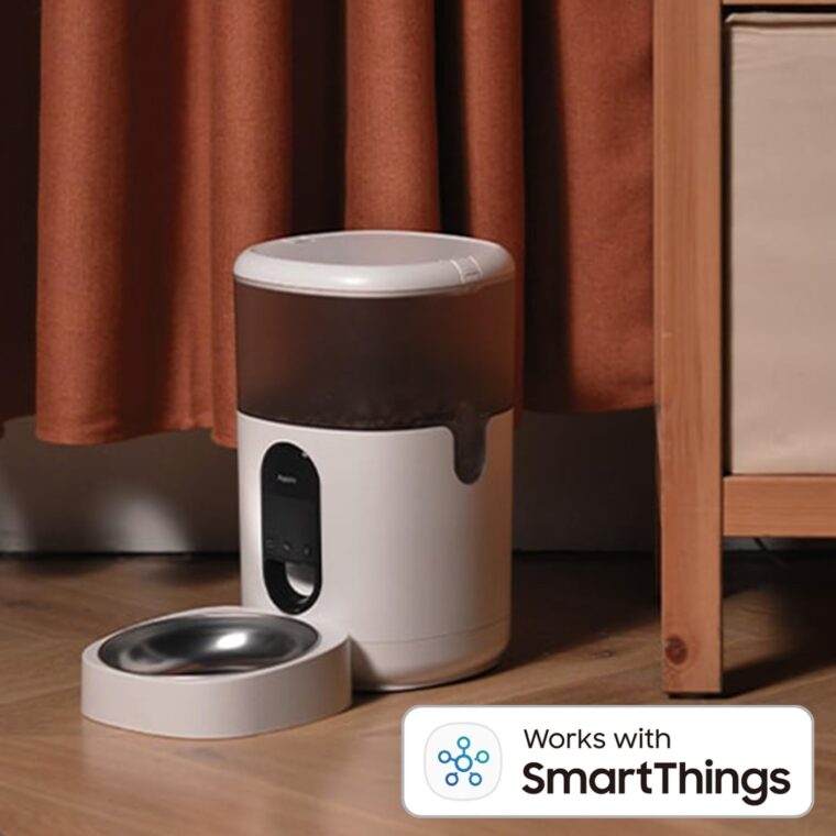 Aqara Smart Pet Feeder C1, REQUIRES AQARA Zigbee 3.0 HUB, Automatic Feeder for Cats and Dogs, Auto Cat Food Dispenser with APP Control, Can be Controlled by Google, Alexa, Siri, Works with SmartThings - Image 7