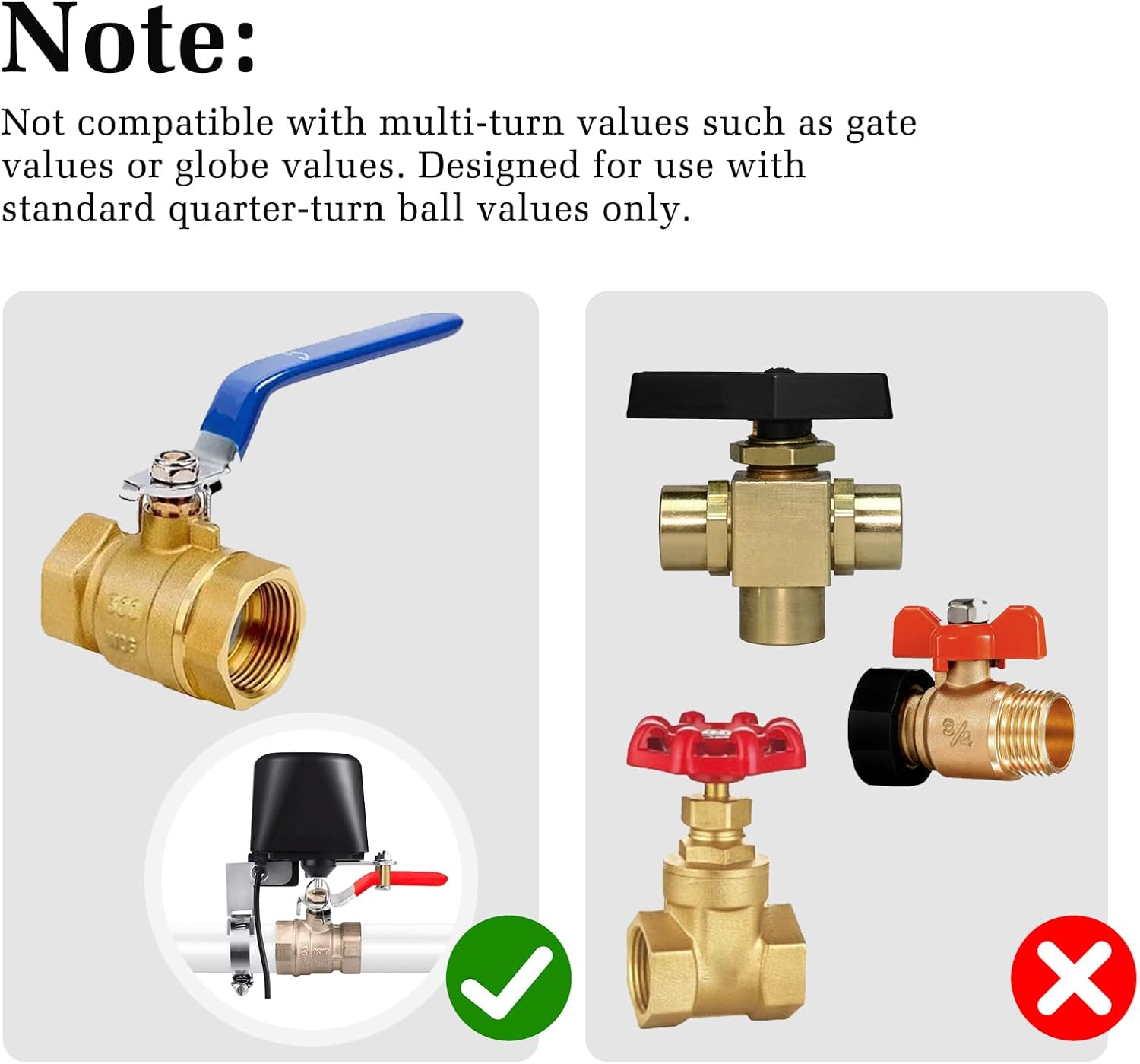 Owfeel WiFi Smart Valve WiFi Control Water Valve Compatible with Alexa, Google and Application Program iOS/Android - Image 6