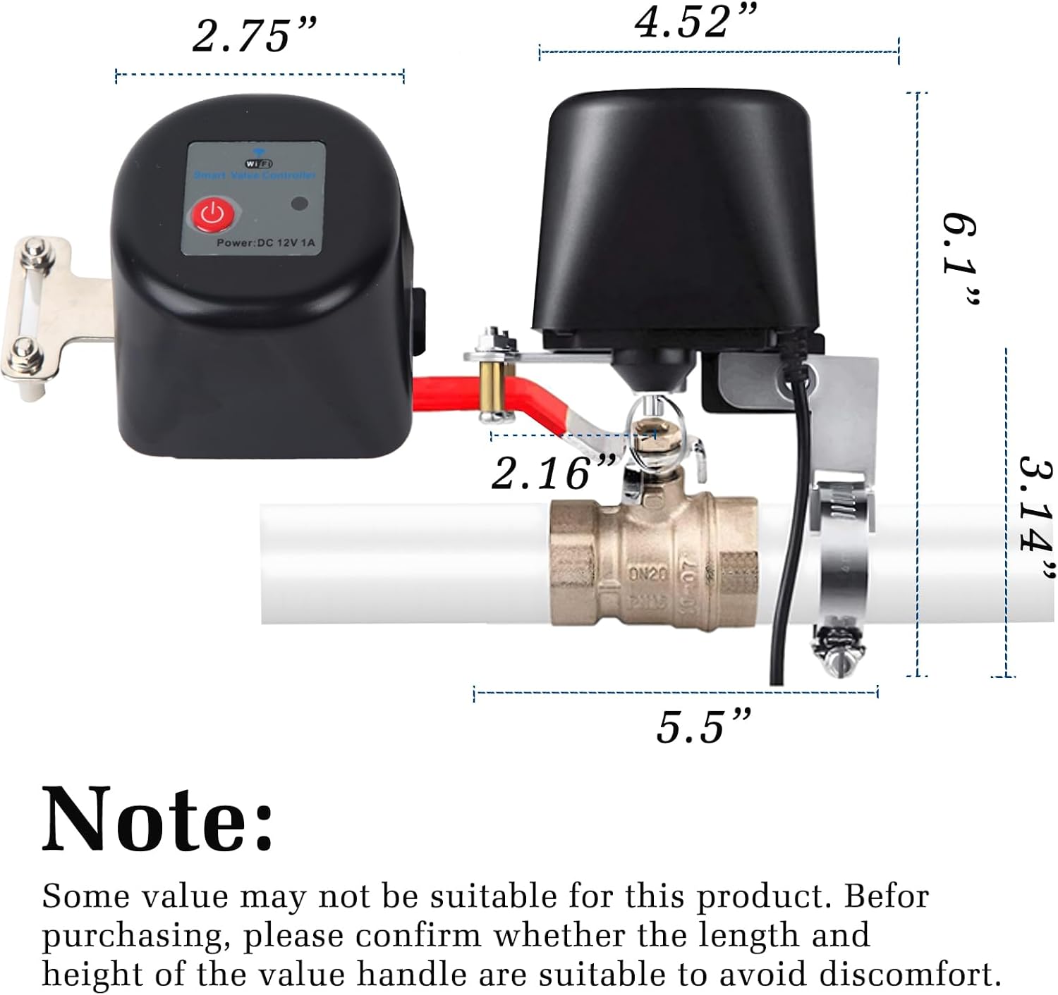 Owfeel WiFi Smart Valve WiFi Control Water Valve Compatible with Alexa, Google and Application Program iOS/Android - Image 9