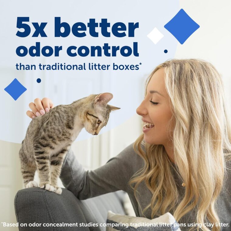 PetSafe ScoopFree Crystal Smart Front-Entry Self-Cleaning Cat Litter Box - WiFi (2.4 GHz) & App Enabled - Hands-Free Cleanup - Less Tracking, Superior Odor Control - Includes Disposable Tray and Hood - Image 3