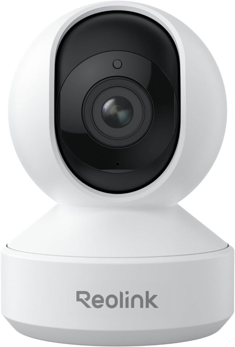 REOLINK E1 Pro 3K PT Wi-Fi Indoor Camera for Baby & Pet Monitoring, Auto Tracking, 5MP Night Vision Enhanced by F1.6 Aperture, Person/Pet/Baby Crying Detection, 2.4/5GHz Wi-Fi, Two-Way Audio