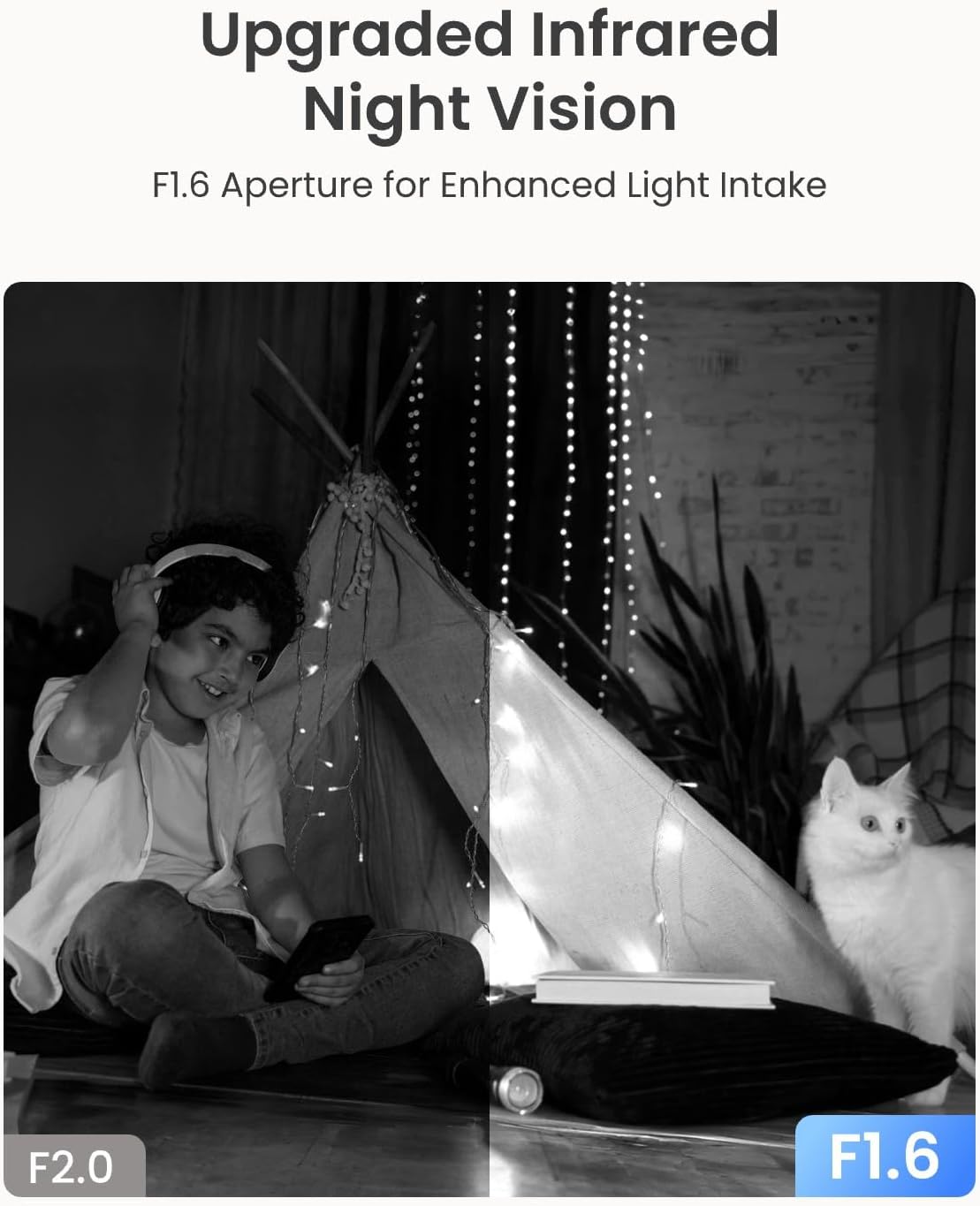 REOLINK E1 Pro 3K PT Wi-Fi Indoor Camera for Baby & Pet Monitoring, Auto Tracking, 5MP Night Vision Enhanced by F1.6 Aperture, Person/Pet/Baby Crying Detection, 2.4/5GHz Wi-Fi, Two-Way Audio - Image 3